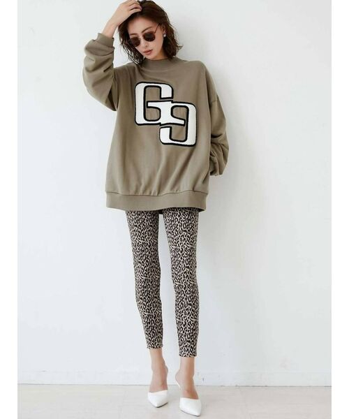 GYDA（ジェイダ）の「GGサガラCREW NECKスウェットトップス（スウェット・レディース・アイボリー/グレー/ベージュ・FREE）」の13枚目の写真