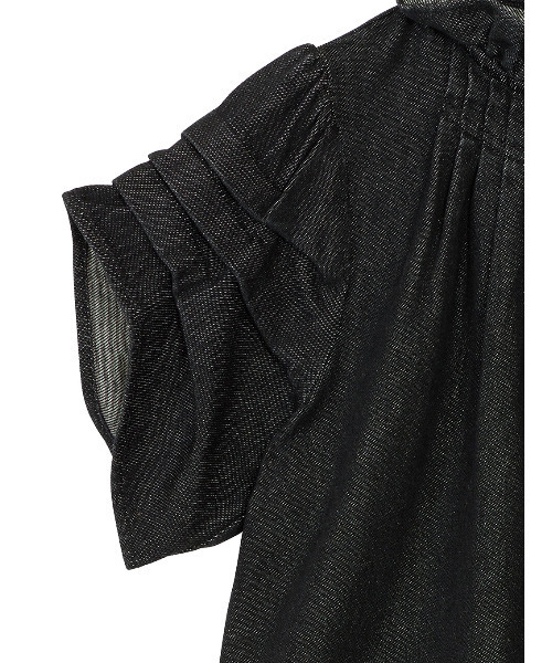 Ameri(アメリ)の「TUCK SHOULDER DENIM SET UP(つなぎ/オールインワン・レディース・ブラック/インディゴブルー・24inch/25inch/26inch)」の19枚目の写真