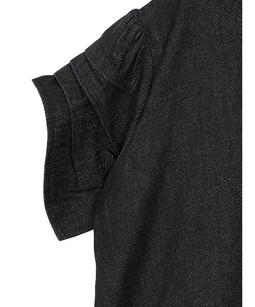 Ameri(アメリ)の「TUCK SHOULDER DENIM SET UP(つなぎ/オールインワン・レディース・ブラック/インディゴブルー・24inch/25inch/26inch)」の20枚目の写真