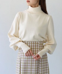 HER CLOSET | 【Twenty Three】パフスリーブタートルネックニット(ニット/セーター)