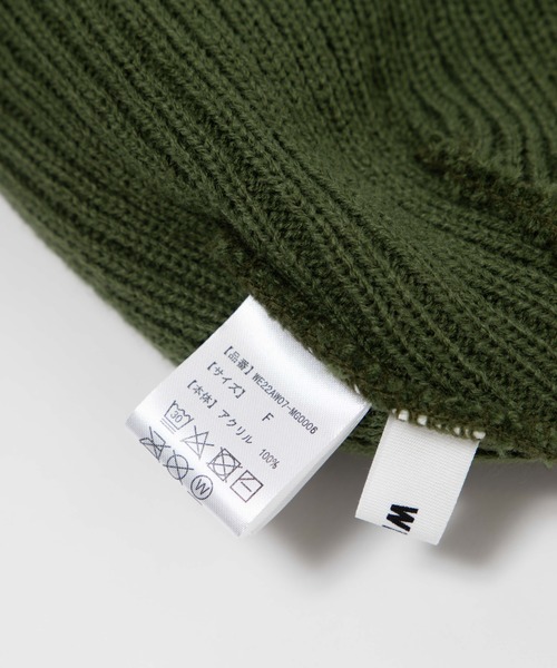 WEGO（ウィゴー）の「WEGO/カラーショートビーニー（ニットキャップ/ビーニー・メンズ・ブラック/カーキ・FREE）」の9枚目の写真