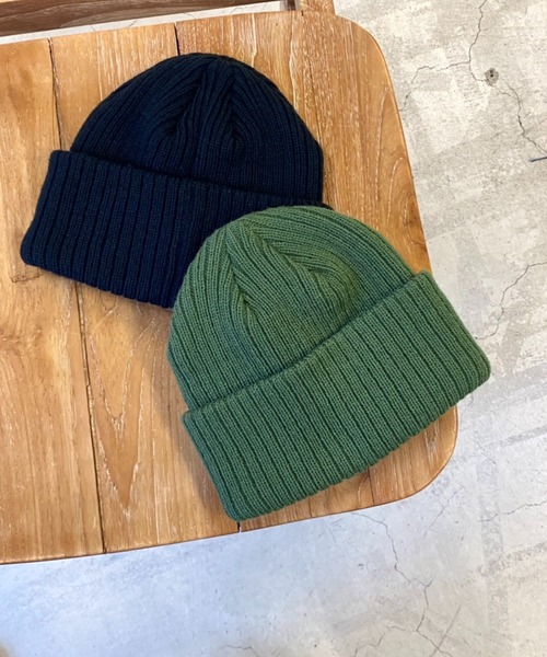WEGO（ウィゴー）の「WEGO/カラーショートビーニー（ニットキャップ/ビーニー・メンズ・ブラック/カーキ・FREE）」の10枚目の写真