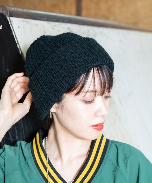 WEGO（ウィゴー）の「WEGO/カラーショートビーニー（ニットキャップ/ビーニー・メンズ・ブラック/カーキ・FREE）」の12枚目の写真