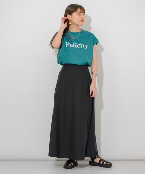 Dignite collier（ディニテコリエ）の「Dignite collier フェリシテT（Tシャツ/カットソー・レディース・ホワイト/オレンジ/グリーン・FREE）」の15枚目の写真