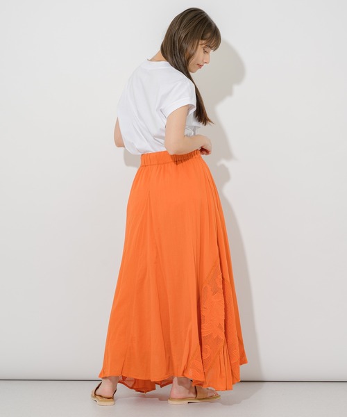 Dignite collier（ディニテコリエ）の「Dignite collier フェリシテT（Tシャツ/カットソー・レディース・ホワイト/オレンジ/グリーン・FREE）」の12枚目の写真