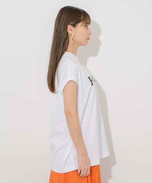 Dignite collier（ディニテコリエ）の「Dignite collier フェリシテT（Tシャツ/カットソー・レディース・ホワイト/オレンジ/グリーン・FREE）」の20枚目の写真