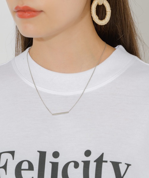 Dignite collier（ディニテコリエ）の「Dignite collier フェリシテT（Tシャツ/カットソー・レディース・ホワイト/オレンジ/グリーン・FREE）」の5枚目の写真