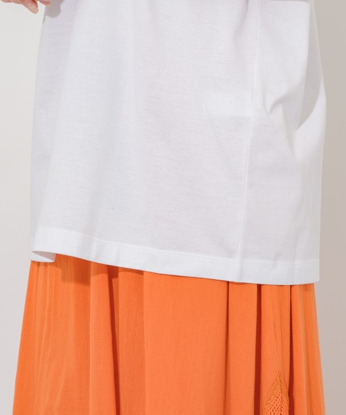 Dignite collier（ディニテコリエ）の「Dignite collier フェリシテT（Tシャツ/カットソー・レディース・ホワイト/オレンジ/グリーン・FREE）」の9枚目の写真