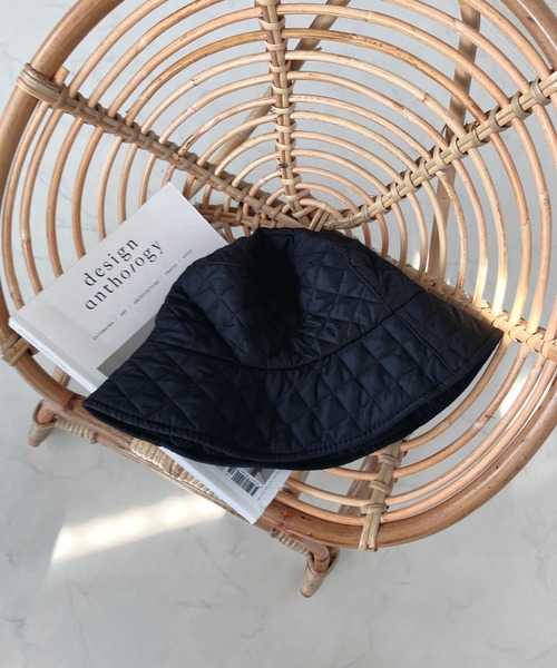 AS KNOW AS plus（アズノゥアズプラス）の「♪キルティング バケットハット（ハット・レディース・ブラック/ベージュ/アイボリー・FREE）」の6枚目の写真