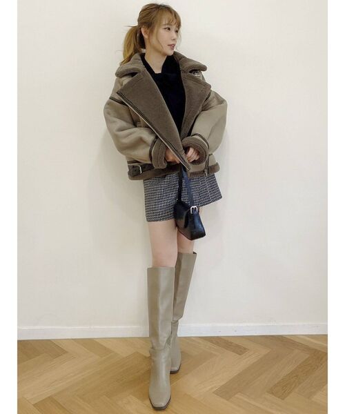 dazzlin（ダズリン）の「プチボタンショートスカパン（スカート・レディース・ブラック/ネイビー・SMALL/MEDIUM）」の22枚目の写真