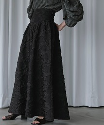 Ezick | フラワージャガードコルセットフレアスカート(スカート)