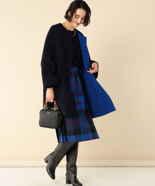 NOLLEY’S（ノーリーズ）の「リバーコート（その他アウター・レディース・グレー系その他3/ベージュ/インディゴブルー/ブラウン系その他3・38）」の8枚目の写真