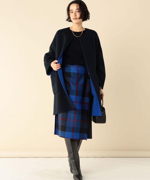 NOLLEY’S（ノーリーズ）の「リバーコート（その他アウター・レディース・グレー系その他3/ベージュ/インディゴブルー/ブラウン系その他3・38）」の9枚目の写真