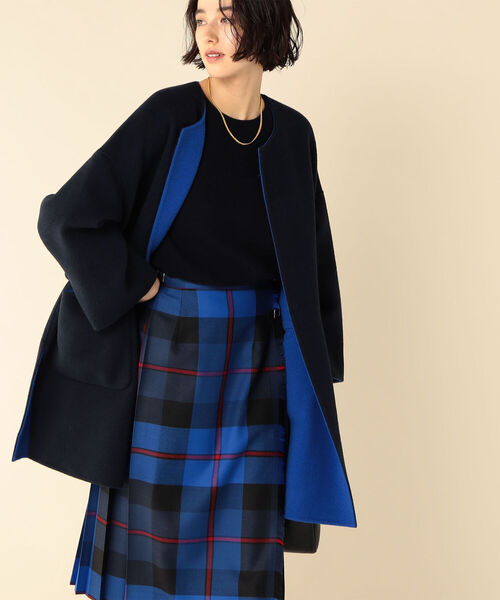 NOLLEY’S（ノーリーズ）の「リバーコート（その他アウター・レディース・グレー系その他3/ベージュ/インディゴブルー/ブラウン系その他3・38）」の10枚目の写真