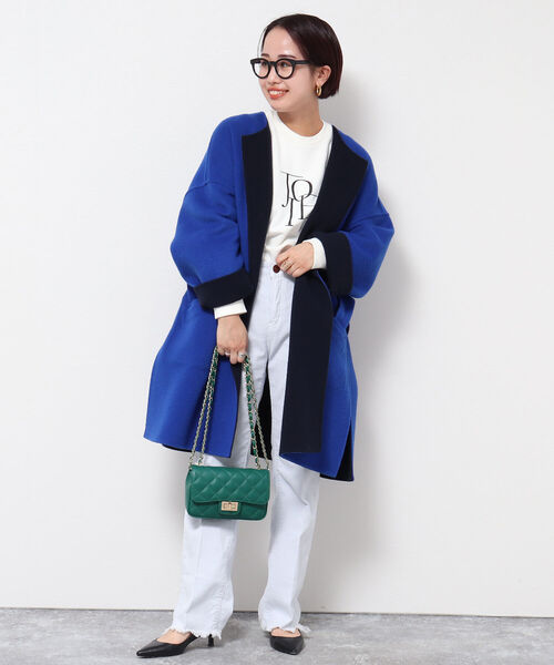 NOLLEY’S（ノーリーズ）の「リバーコート（その他アウター・レディース・グレー系その他3/ベージュ/インディゴブルー/ブラウン系その他3・38）」の14枚目の写真