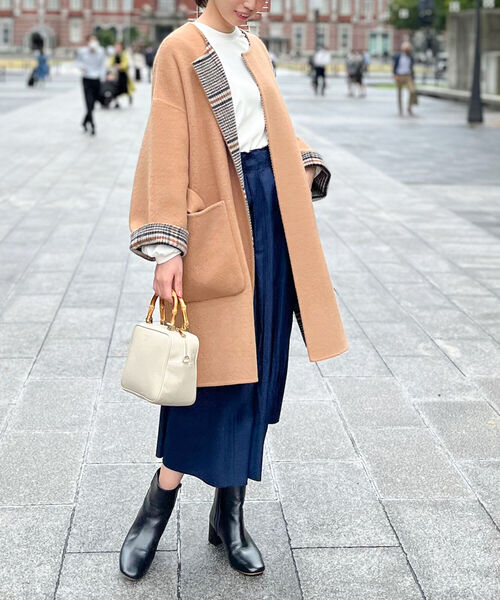 NOLLEY’S（ノーリーズ）の「リバーコート（その他アウター・レディース・グレー系その他3/ベージュ/インディゴブルー/ブラウン系その他3・38）」の22枚目の写真