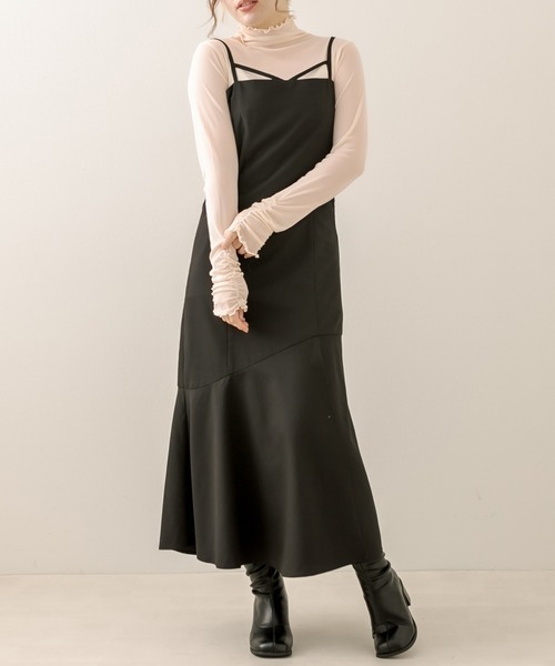 OLIVE des OLIVE（オリーブデオリーブ）の「袖くしゅシアインナー（Tシャツ/カットソー・レディース・オフホワイト/ピンク/パープル/ブラック・FREE）」の8枚目の写真