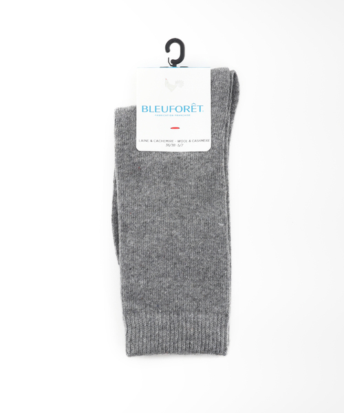 BLEU FORET（ブルーフォレ）の「【BLEU FORET / ブルーフォレ】 SOLID COLORS CASHMERE BLEND S（ソックス/靴下・レディース・ライトグレー/ブラック/アイボリー/マスタード・FREE）」の3枚目の写真