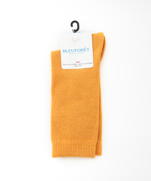 BLEU FORET（ブルーフォレ）の「【BLEU FORET / ブルーフォレ】 SOLID COLORS CASHMERE BLEND S（ソックス/靴下・レディース・ライトグレー/ブラック/アイボリー/マスタード・FREE）」の4枚目の写真