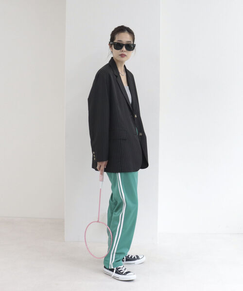 onulsoha（オヌルソハ）の「裏起毛ジャージパンツ（その他パンツ・レディース・パープル/グリーン・38）」の3枚目の写真