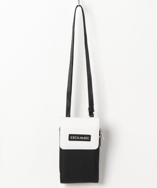 CECIL McBEE(セシルマクビー)の「【CECIL McBEE / セシルマクビー】 STYLISH POUCH SERIES マルチショルダー(ショルダーバッグ・レディース・ブラック×ホワイト/ブラック系その他/グレー×ホワイト/ブラック・FREE)」の2枚目の写真