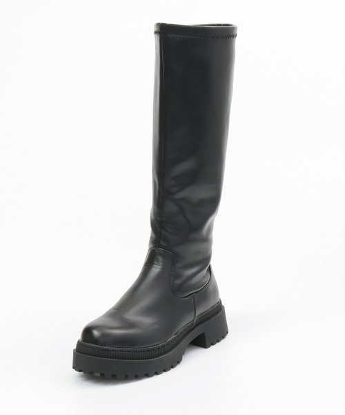 Honeys（ハニーズ）の「ストレッチロングブーツ（ブーツ・レディース・ブラック・S/M/LL/L）」の6枚目の写真