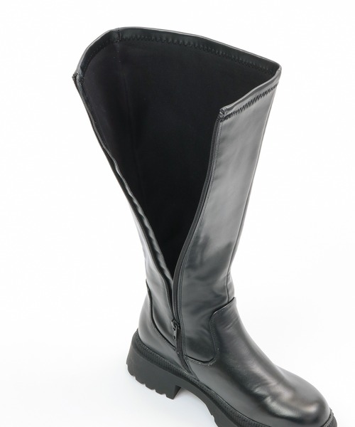 Honeys（ハニーズ）の「ストレッチロングブーツ（ブーツ・レディース・ブラック・S/M/LL/L）」の10枚目の写真