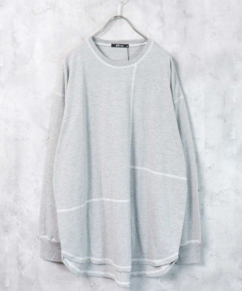SHISKY(シスキー)の「【USコットン100%】USコットン長袖Tシャツ(Tシャツ/カットソー・メンズ・ブラック/ダークグリーン/ベージュ/ネイビー/オフホワイト/杢グレー/ホワイト系1/ブラック系1/グレー系1/ベージュ系1/ダークグリーン系1/ネイビー系1・M/L/XL)」の7枚目の写真