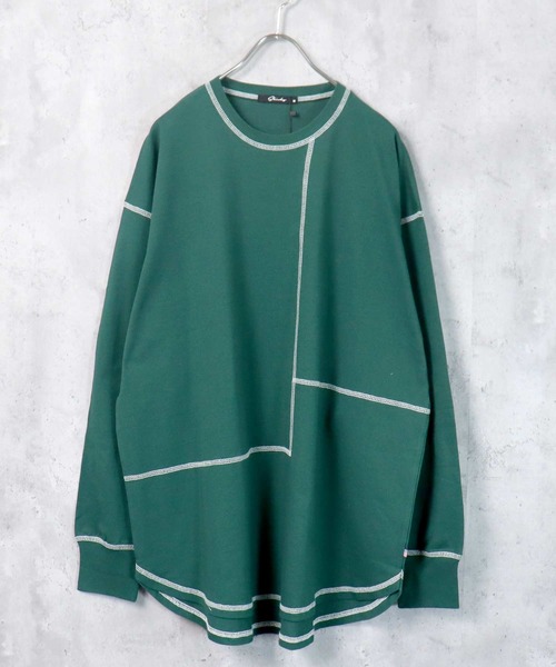 SHISKY(シスキー)の「【USコットン100%】USコットン長袖Tシャツ(Tシャツ/カットソー・メンズ・ブラック/ダークグリーン/ベージュ/ネイビー/オフホワイト/杢グレー/ホワイト系1/ブラック系1/グレー系1/ベージュ系1/ダークグリーン系1/ネイビー系1・M/L/XL)」の10枚目の写真