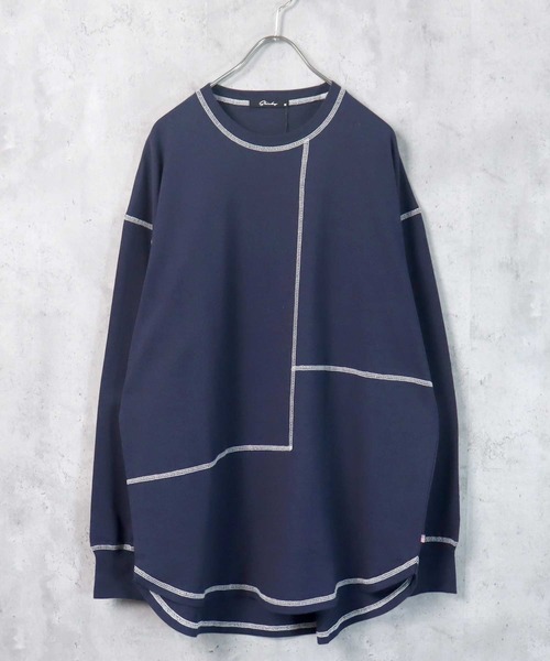 SHISKY(シスキー)の「【USコットン100%】USコットン長袖Tシャツ(Tシャツ/カットソー・メンズ・ブラック/ダークグリーン/ベージュ/ネイビー/オフホワイト/杢グレー/ホワイト系1/ブラック系1/グレー系1/ベージュ系1/ダークグリーン系1/ネイビー系1・M/L/XL)」の12枚目の写真