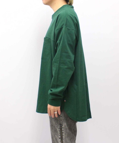SHISKY(シスキー)の「【USコットン100%】USコットン長袖Tシャツ(Tシャツ/カットソー・メンズ・ブラック/ダークグリーン/ベージュ/ネイビー/オフホワイト/杢グレー/ホワイト系1/ブラック系1/グレー系1/ベージュ系1/ダークグリーン系1/ネイビー系1・M/L/XL)」の14枚目の写真