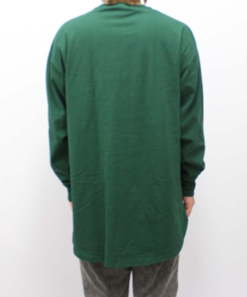 SHISKY(シスキー)の「【USコットン100%】USコットン長袖Tシャツ(Tシャツ/カットソー・メンズ・ブラック/ダークグリーン/ベージュ/ネイビー/オフホワイト/杢グレー/ホワイト系1/ブラック系1/グレー系1/ベージュ系1/ダークグリーン系1/ネイビー系1・M/L/XL)」の13枚目の写真