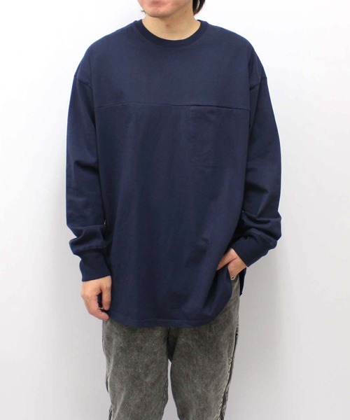 SHISKY(シスキー)の「【USコットン100%】USコットン長袖Tシャツ(Tシャツ/カットソー・メンズ・ブラック/ダークグリーン/ベージュ/ネイビー/オフホワイト/杢グレー/ホワイト系1/ブラック系1/グレー系1/ベージュ系1/ダークグリーン系1/ネイビー系1・M/L/XL)」の17枚目の写真