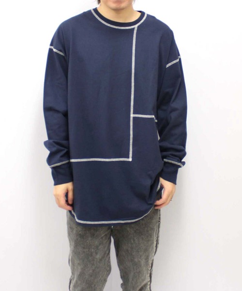 SHISKY(シスキー)の「【USコットン100%】USコットン長袖Tシャツ(Tシャツ/カットソー・メンズ・ブラック/ダークグリーン/ベージュ/ネイビー/オフホワイト/杢グレー/ホワイト系1/ブラック系1/グレー系1/ベージュ系1/ダークグリーン系1/ネイビー系1・M/L/XL)」の16枚目の写真