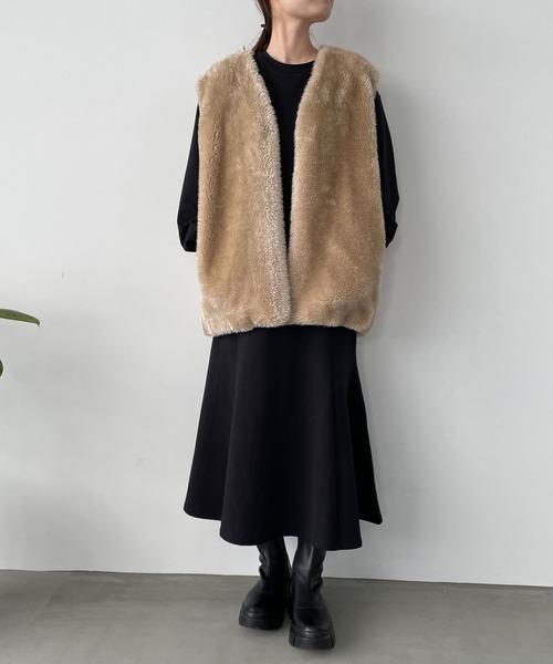 LOWRYS FARM(ローリーズファーム)の「マーメイドフレアワンピース 167429(ワンピース・レディース・グレー/ブラック/アイボリー・FREE)」の10枚目の写真