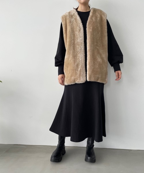 LOWRYS FARM(ローリーズファーム)の「マーメイドフレアワンピース 167429(ワンピース・レディース・グレー/ブラック/アイボリー・FREE)」の11枚目の写真