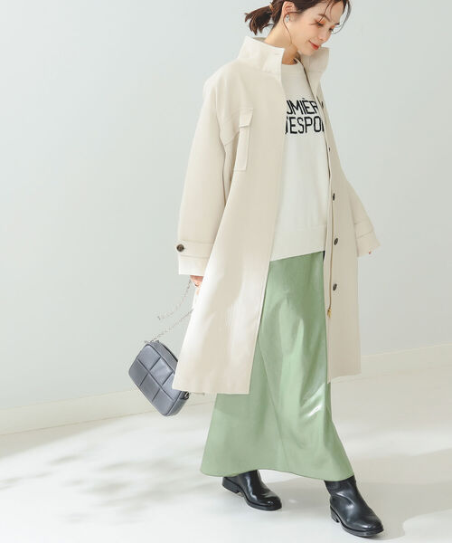 B:MING by BEAMS（ビーミングバイビームス）の「B:MING by BEAMS / レザーライク スカート 22AW（スカート・レディース・ブラック/モスグリーン/ラベンダー/ベージュ・SMALL/MEDIUM）」の20枚目の写真