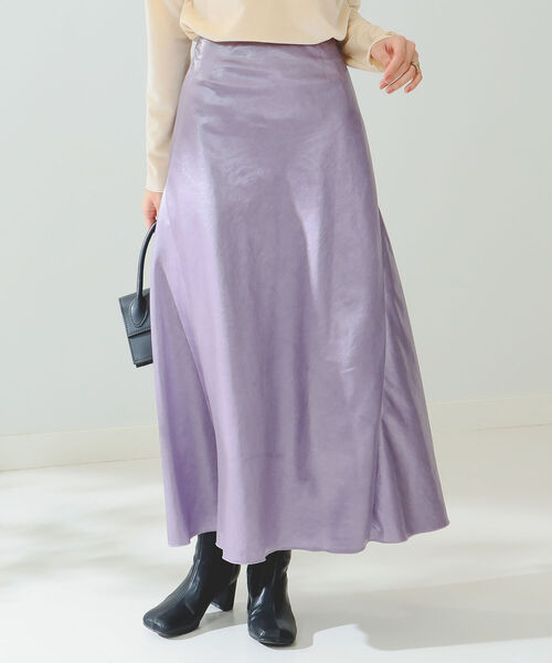 B:MING by BEAMS（ビーミングバイビームス）の「B:MING by BEAMS / レザーライク スカート 22AW（スカート・レディース・ブラック/モスグリーン/ラベンダー/ベージュ・SMALL/MEDIUM）」の21枚目の写真