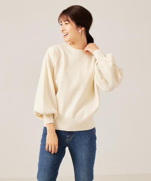 abahouse mavie（アバハウスマヴィ）の「ポリエステル２WAYカーディガン（ニット/セーター・レディース・ホワイト/ブラック/ブルー/イエロー/ホワイト系その他/オレンジ/ブラック系その他・フリー）」の3枚目の写真