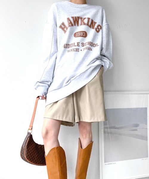 2022 AW 秋冬 韓国ファッション スウェット レディース HAWKINS