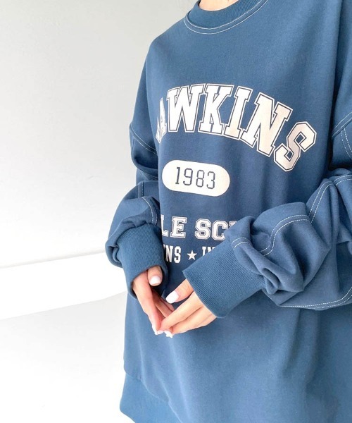 2022 AW 秋冬 韓国ファッション スウェット レディース HAWKINS