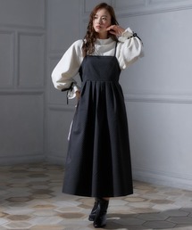 大きいサイズ　キルティングキャミソールワンピース　miclat