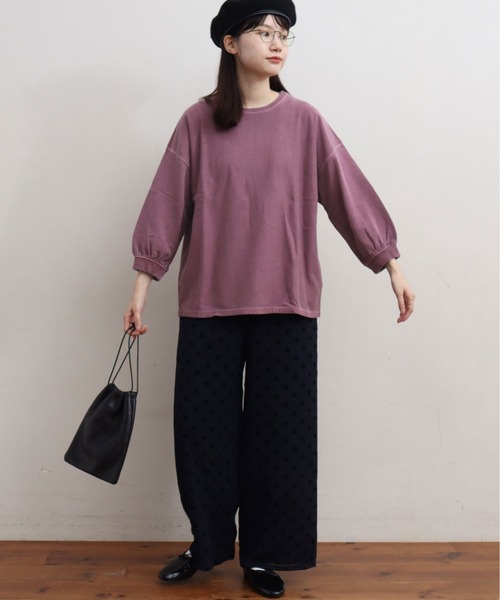 fig London（フィグロンドン）の「○ﾐﾆ裏毛ﾋﾟｸﾞﾒﾝﾄバイオ 七分