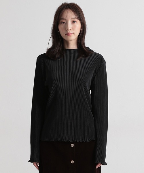 Andemiu（アンデミュウ）の「【WEB限定】プリーツカットソー173102（Tシャツ/カットソー・レディース・ライトグレー/ブラック/カーキ/アイボリー/チャコール・FREE）」の10枚目の写真