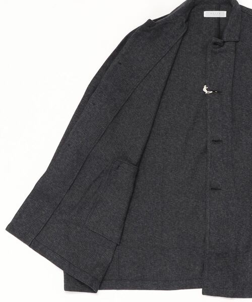 SETTO(セット)の「MARKET JACKET:コットンツイードワイドジャケット(その他アウター・レディース・キナリ/ダークグレー・FREE)」の6枚目の写真
