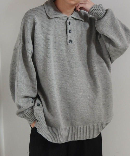 H BEAUTY&YOUTH ニットポロシャツ　グレー　ホワイト　2点まとめ H BEAUTY&YOUTH ニットポロシャツ グレー ホワイト 2点まとめ H