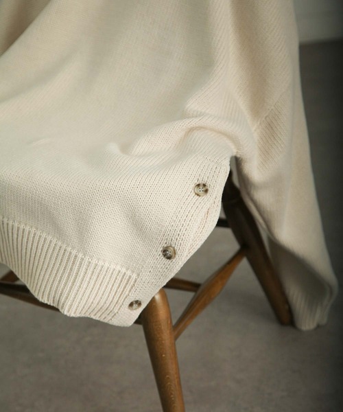 【セール】サイドボタンスリットニットポロシャツ/オーバーサイズ(ポロシャツ)|Nilway(ニルウェイ) 【セール】サイドボタンスリットニットポロシャツ/オーバーサイズ(ポロシャツ)|Nilway(ニルウェイ)