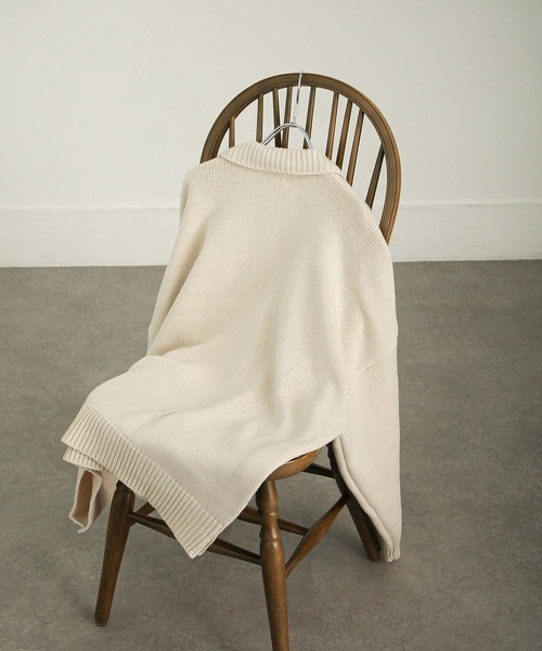 【セール】サイドボタンスリットニットポロシャツ/オーバーサイズ(ポロシャツ)|Nilway(ニルウェイ) 【セール】サイドボタンスリットニットポロシャツ/オーバーサイズ(ポロシャツ)|Nilway(ニルウェイ)