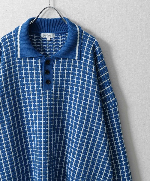 【セール】サイドボタンスリットニットポロシャツ/オーバーサイズ(ポロシャツ)|Nilway(ニルウェイ) 【セール】サイドボタンスリットニットポロシャツ/オーバーサイズ(ポロシャツ)|Nilway(ニルウェイ)