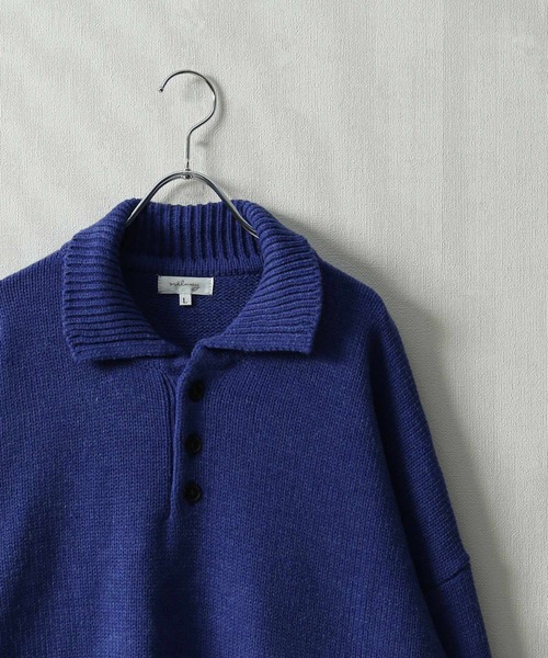 【セール】サイドボタンスリットニットポロシャツ/オーバーサイズ(ポロシャツ)|Nilway(ニルウェイ) 【セール】サイドボタンスリットニットポロシャツ/オーバーサイズ(ポロシャツ)|Nilway(ニルウェイ)